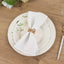 25-Pack Paper 8" Round Dessert Plates in White with Sage Green Floral Print & Lined Rim