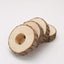 4 Pack 3" Rustic Natural Birch Wood Farmhouse Napkin Rings, Boho Napkin Holder Wood Slices