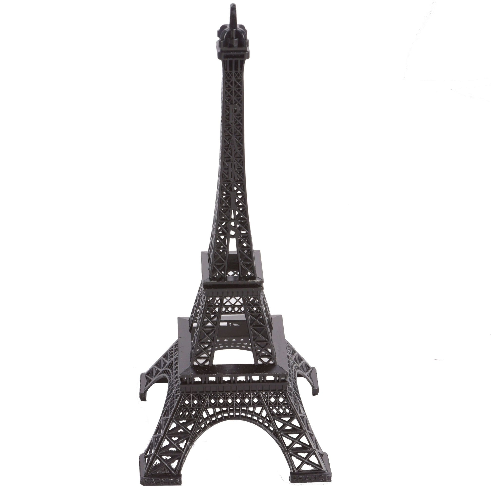 Eiffel Tower Table Centerpiece Metal Black - Stylish Decorative Cake Topper for Parties & Gatherings 10" - Linen Luxes