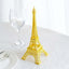 Eiffel Tower Table Centerpiece Metal Gold - Stylish Decorative Cake Topper for Parties & Gatherings 10" - Linen Luxes