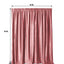 Dusty Rose Crushed Velvet Backdrop Curtain â€“ 8ft x 8ft Event Drape with Rod Pocket, Privacy Panel for Photo Booths & Events