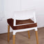 Velvet Chair Cushion Protector Stretch with Tie for Dining Chairs Copper - Durable Cover for Formal Gatherings
