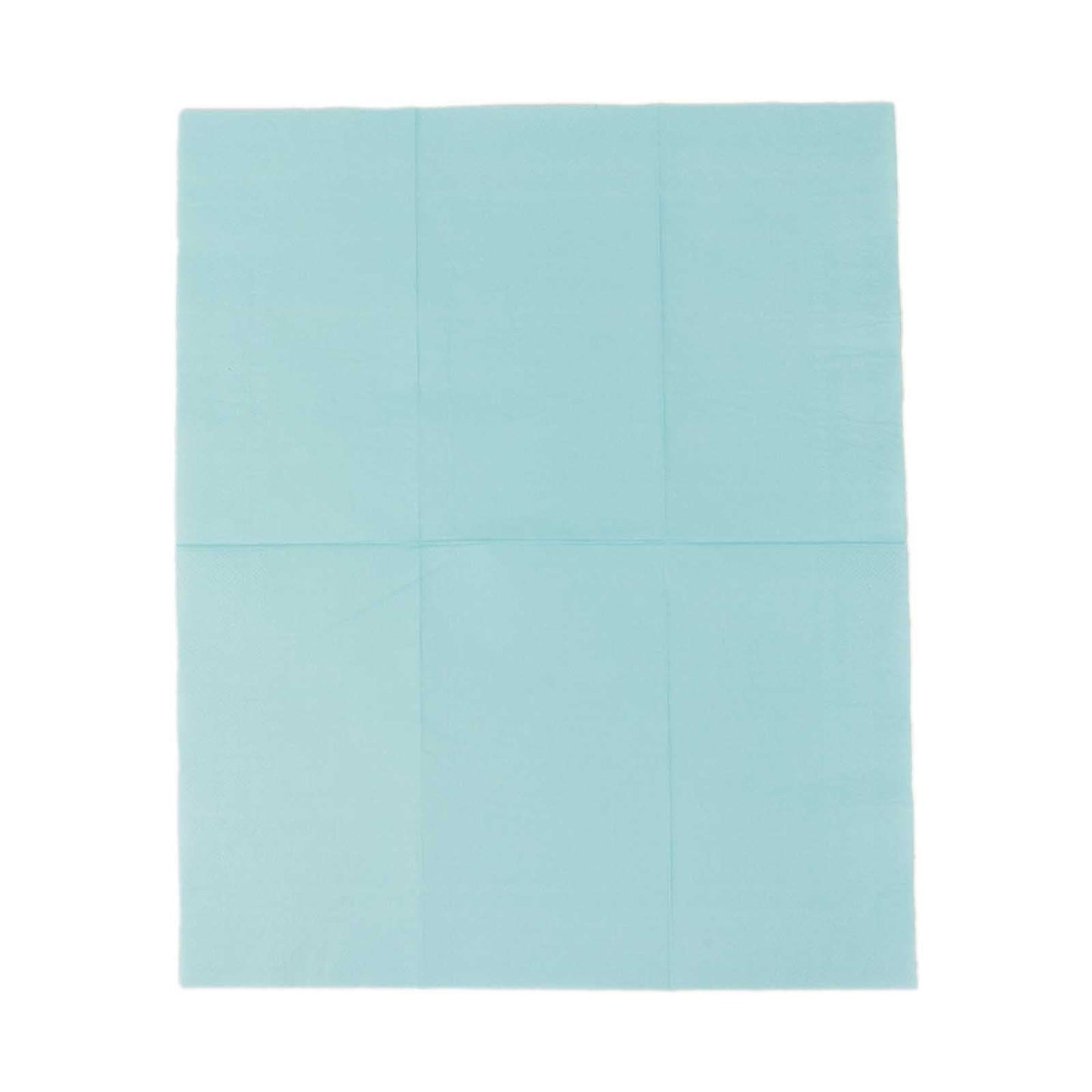 50-Pack Paper Napkins Baby Blue - Soft Disposable 2-Ply Dinner Napkins for Weddings