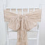 5 Pack Cheesecloth Gauze 16"x88" Chair Sashes Nude Beige - Boho Chair Decorations