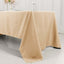 Premium Polyester 60"x126" Rectangle Tablecloth Beige - Stain-Resistant 220GSM Finish Table Cover