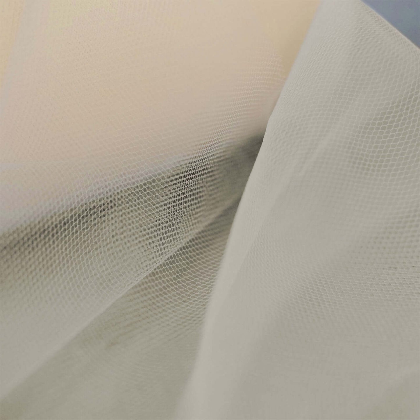 6"x100 Yards Beige Tulle Fabric Bolt, Sheer Fabric Spool Roll For Crafts