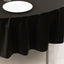 Scuba Round 90" Tablecloth Black - Wrinkle Free & Stain Resistant Table Cover for Weddings and Banquets