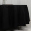 Fire Retardant Premium Polyester 108" Round Tablecloth Black - Stylish High-Performance Table Cover for Large Gatherings