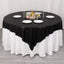 Polyester 72"x72" Table Overlay Square Tablecloth Black - Sequin Dots Wrinkle-Free Table Cover