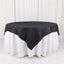 Taffeta 72"x72" Table Overlay Square Tablecloth Black - Accordion Crinkle Table Cover