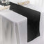 Taffeta 12"x108" Table Runner Black - Accordion Crinkle Design