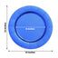 10-Pack Disposable Round Charger Plates in Royal Blue with Leathery Texture - Durable 1100GSM Cardboard Placemats 13"