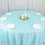 Polyester 108" Round Tablecloth Light Blue - Wrinkle-Resistant Table Cover