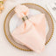 5 Pack Premium Polyester 20"x20" Napkins Blush - Wrinkle-Resistant & Durable Dinner Napkins