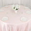 Taffeta 132" Round Tablecloth Blush - Seamless Accordion Crinkle Table Cover