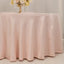 Lamour Satin 120" Round Tablecloth Blush - Seamless Table Cover with Soft Tempered Sheen