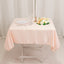 Lamour Satin 54"x54" Square Tablecloth Blush - Durable & Silk-Like Table Cover