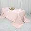Premium Polyester 90"x132" Rectangle Tablecloth Blush - Seamless 220GSM Stain-Resistant Table Cover