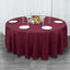 Premium Polyester 108" Round Tablecloth Burgundy - Wrinkle-Resistant 220GSM Table Cover