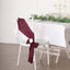 5 Pack Taffeta 6"x106" Chair Sashes Burgundy Accordion Crinkle Texture - Stylish Decor for Weddings & Gatherings