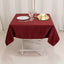 Lamour Satin 54"x54" Square Tablecloth Burgundy - Durable & Silk-Like Table Cover