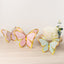 12 Pcs Cardstock Paper 3D Butterfly Table Centerpieces, Metallic Gold Foil Accents Pastel Color Party Decorations 10", 12"