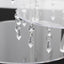 3-Tier Acrylic Cake Stand Clear with Hanging Crystal Pendants â€“ Dessert Display for Weddings & Parties