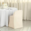 10 Pack Polyester Chair Covers for Folding Chairs Beige - Wrinkle-Free Stain-Resistant Slip-On Slipcovers