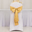 5 Pack Lamour Satin 6"x106" Chair Sashes Champagne - Stylish Reusable Decorative Bows