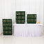 Set of 3 Champagne Wall Glass Holder Green - Tiered Faux Boxwood Stemware Rack Cocktail Display Drink Organizer for Classy Events & Banquets 24", 33", 42"