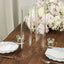2-Pack Clear Glass Candelabra Shades Open End Hurricane Design - Stylish Table Centerpiece 14"