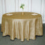 Taffeta 120" Round Tablecloth Gold - Seamless Accordion Crinkle Design for Stylish Occasions