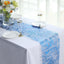 Mesh Polyester 108" Table Runner Roll Metallic Royal Blue - Distressed Foil Look Disposable Table Decor