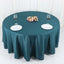 Polyester 108" Round Tablecloth Peacock Teal - Wrinkle-Resistant Table Cover