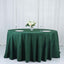 Polyester 132" Round Tablecloth Hunter Emerald Green - Seamless Chic Table Cover