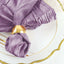5 Pack Taffeta 20"x20" Napkins Violet Amethyst - Accordion Crinkle Dinner Napkins