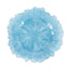 6-Pack Acrylic Plastic Round Charger Plates 13" in Transparent Dusty Blue with Reef Design, Dinner Charger Tableware