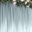 8ftx10ft Dusty Blue Satin Event Curtain Drapes, Backdrop Event Panel