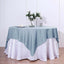Polyester 70"x70" Table Overlay Square Tablecloth Dusty Blue - Wrinkle-Resistant & Durable Table Cover