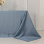 Lamour Satin 90"x132" Rectangle Tablecloth Dusty Blue - Soft & Silk-Like Seamless Table Cover