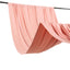 Dusty Rose 4-Way Stretch Spandex Event Curtain Drapes, Wrinkle Free Backdrop Event Panel with Rod Pockets - 5ftx10ft