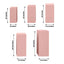 Set of 5 Dusty Rose Spandex Rectangle Pedestal Stand Covers, Stretchable Pillar Prop Covers - 160 GSM