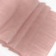 Taffeta 12"x108" Table Runner Dusty Rose - Accordion Crinkle Design