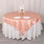 Satin 72"x72" Table Overlay Square Tablecloth Dusty Rose - Stripe Table Topper