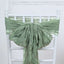 5 Pack Cheesecloth Gauze 16"x88" Chair Sashes Dusty Sage Green - Boho Chair Decorations