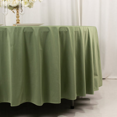 Scuba Round 108" Tablecloth Dusty Sage Green - Wrinkle Free & Stain Resistant Table Cover