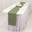 Scuba Polyester 12"x108" Table Runner Dusty Sage Green - Wrinkle-Free Table Linen