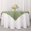 Premium Polyester 70"x70" Table Overlay Square Tablecloth Dusty Sage 220GSM Wrinkle-Resistant Table Cover