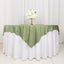Scuba 70"x70" Table Overlay Square Tablecloth Dusty Sage Green - Wrinkle Free & Stain Resistant Table Cover