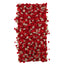 8ftx4ft Roll Up Artificial Flower Wall Panel Backdrop with Red Silk Roses & Baby's Breath